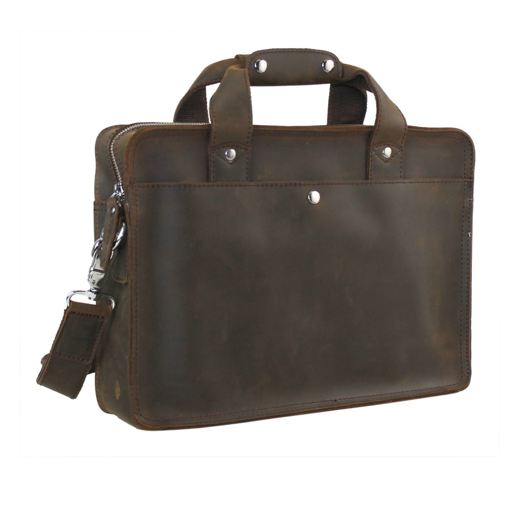 Full Grain Leather Messenger Laptop Bag Lm53db